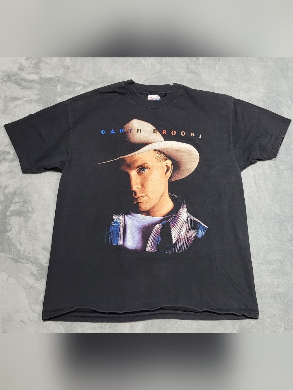 Vintage 1996 Garth Brooks Fresh Horses Concert Tour Hanes Beefy-T Tshirt Sz XL